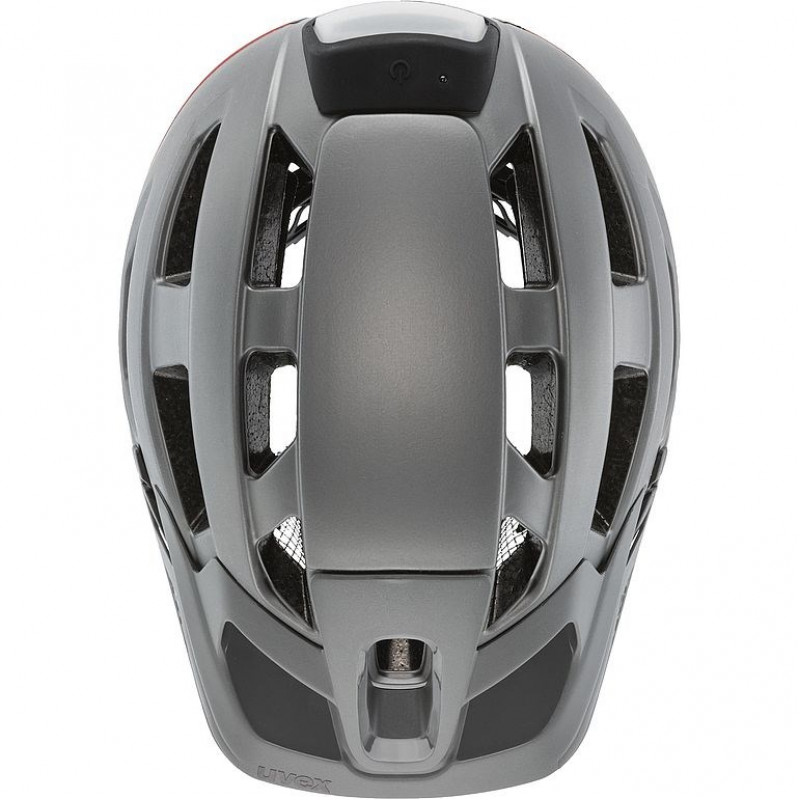 UVEX Finale Light 2.0 fietshelm, grijs/rood, 52-57