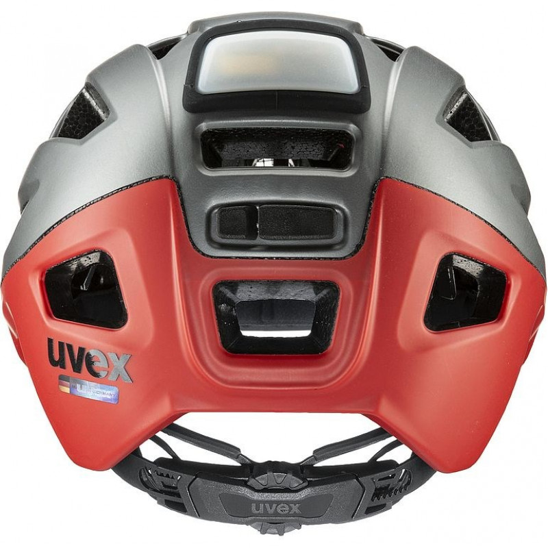 UVEX Finale Light 2.0 fietshelm, grijs/rood, 52-57
