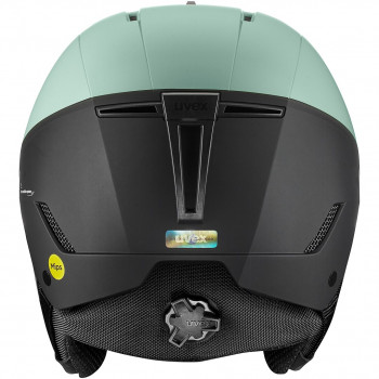 UVEX Stance MIPS skihelm 51-55, zwart/groen