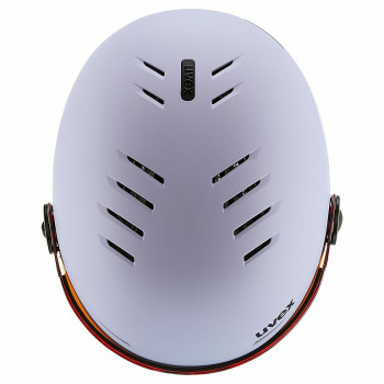 UVEX Rocket jr. Visor kinderskihelm 54-58, lavendel