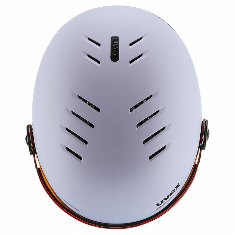 UVEX Rocket jr. Visor kinderskihelm 54-58, lavendel