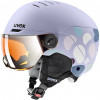 UVEX Rocket jr. Visor kinderskihelm 54-58, lavendel