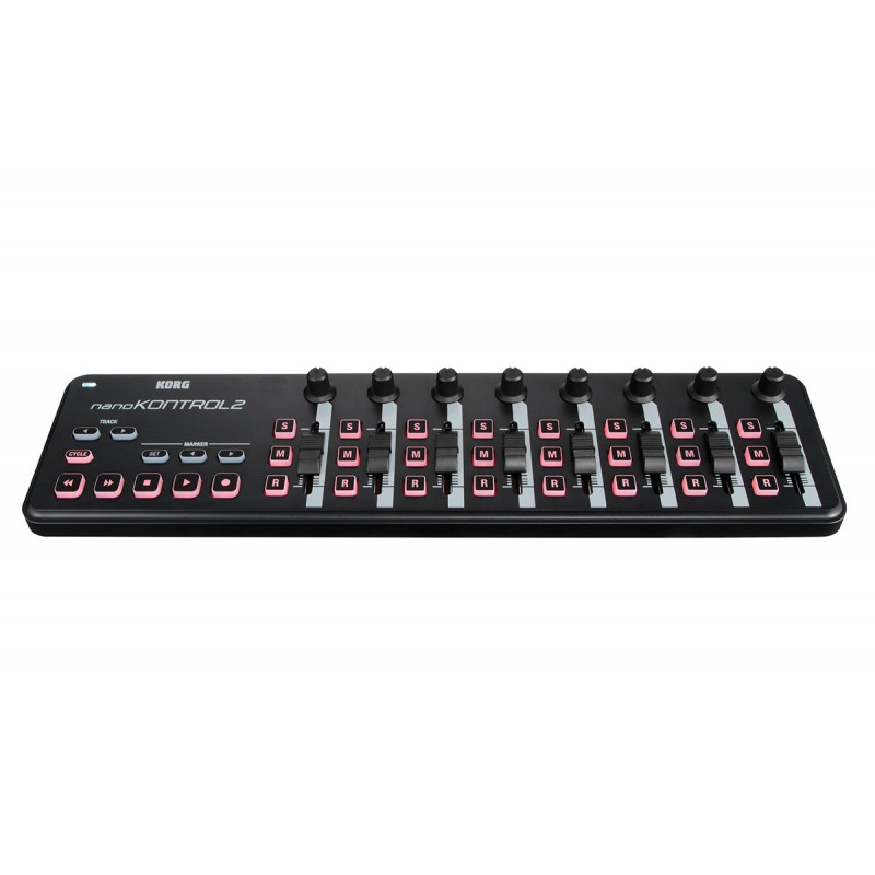 Korg nanoKONTROL2 USB-MIDI-controller, zwart