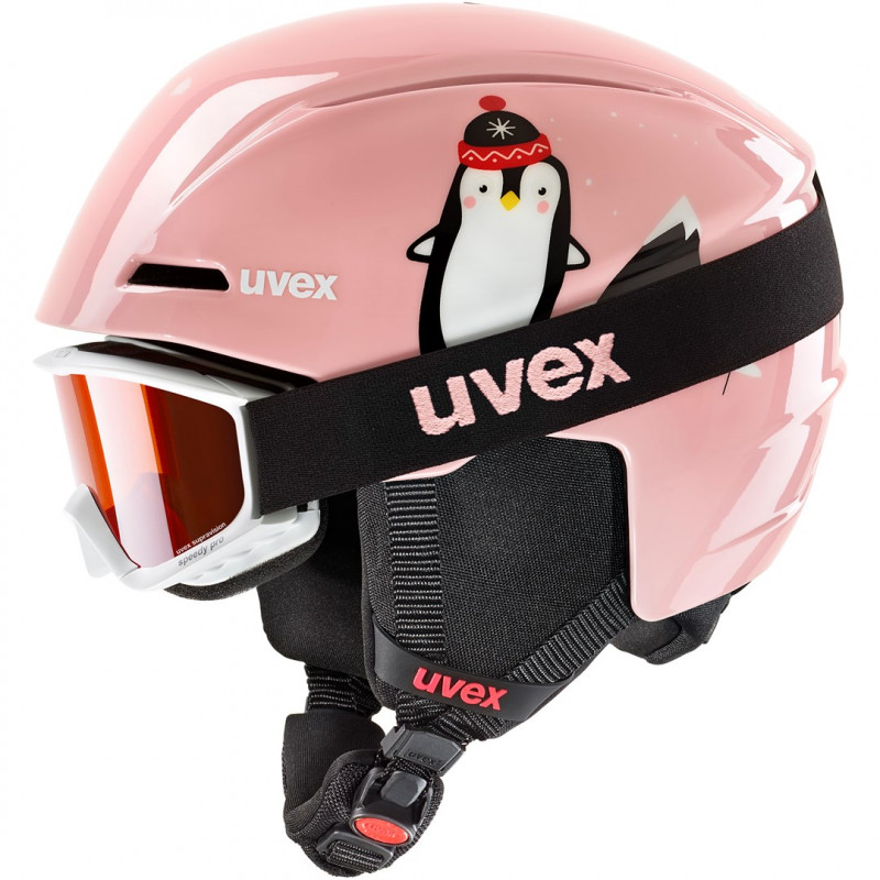 UVEX Viti kinderskihelm-set 46-50, roze