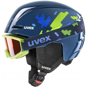 UVEX Viti set kinderskihelm, blauw, 46-50 (56/S/317/11)