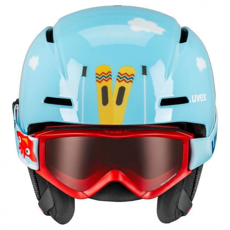 UVEX Viti set kinderskihelm, blauw, 46-50 (56/S/317/10)