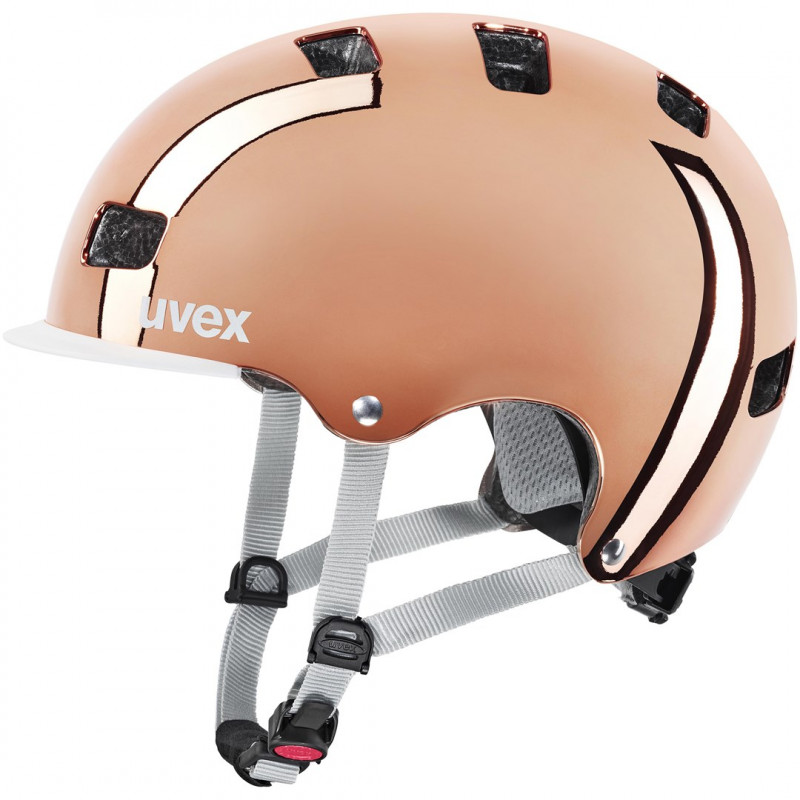 UVEX HLMT 5 Bike Pro fietshelm, bruin, 55-58