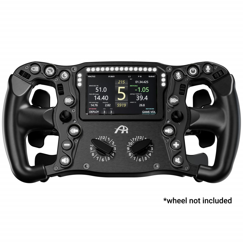 Ascher Racing Knob Kit Pro voor sim-racing-stuurwielen, Stealth Black