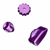 Ascher Racing Knob Kit Pro draaiknopset, Champion Purple