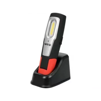 Yato YT-08558 LED-werklamp 7 W, zwart/rood