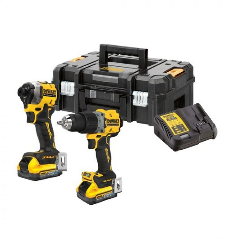 DeWalt DCK2050H2T-QW gereedschap-combiset DCD805 + DCF850, 18 V, 2 x 5,0 Ah accu