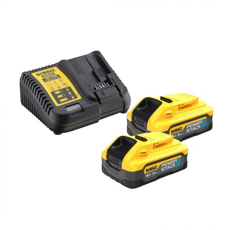DeWalt DCK2050H2T-QW gereedschap-combiset DCD805 + DCF850, 18 V, 2 x 5,0 Ah accu
