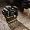 DeWalt DCLE34031D1-QW 3x360° kruislijnlaser, groen, 40 m, 18 V, 2 Ah accu, TSTAK-koffer