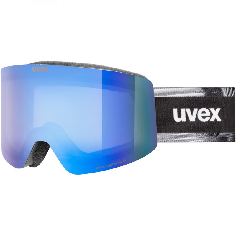 UVEX Provoqe FM skibril, zwart, blauw glas