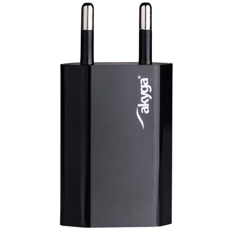 Wandlader Akyga AK-CH-03BK 5W USB-A 5V / 1A zwart