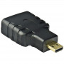 Akyga AK-AD-10 adapter HDMI bus naar Micro-HDMI stekker, zwart