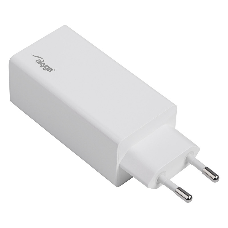 Wandlader Akyga AK-CH-20 100W USB-C USB-A PD GaN 5-20V / 1.5-5A wit