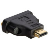 Akyga AK-AD-02 adapter DVI-I 24+5 bus naar HDMI stekker, zwart