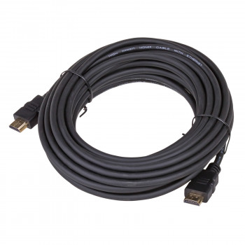 Akyga AK-HD-100A HDMI 1.4 High-Speed-kabel met Ethernet, 10 m, zwart