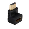 Akyga AK-AD-01 HDMI-adapter stekker naar bus, 90° naar boven gewinkeld, zwart