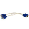 Akyga AK-AD-20 VGA (M) naar 2x VGA (F) splitterkabel, 15 cm, wit