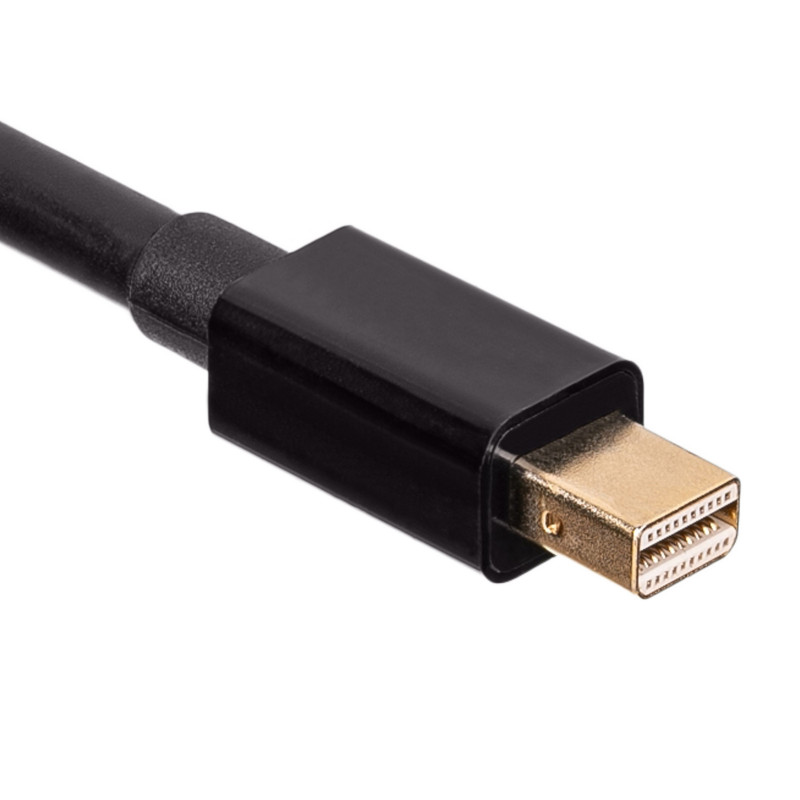 Akyga AK-AV-15 DisplayPort (stekker) naar Mini DisplayPort (stekker) kabel, 1,8 m, zwart