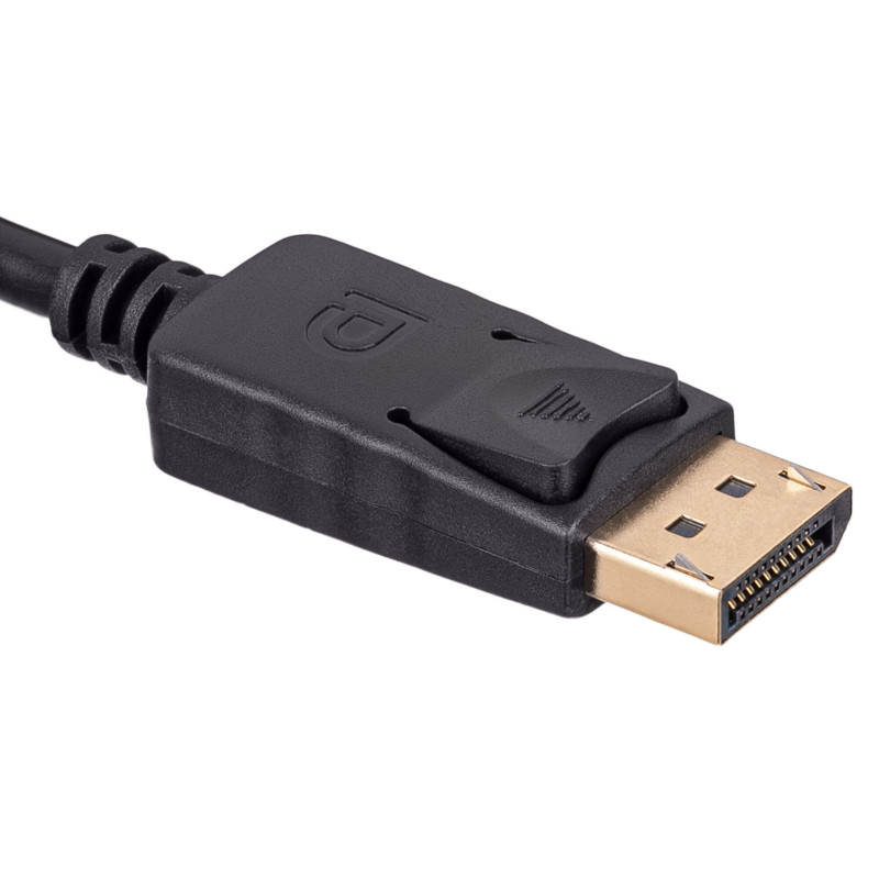 Akyga AK-AV-15 DisplayPort (stekker) naar Mini DisplayPort (stekker) kabel, 1,8 m, zwart