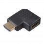 Akyga AK-AD-45 HDMI-adapter (stekker naar bus), 90° naar links afgewinkeld, zwart