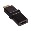 Akyga AK-AD-40 HDMI (m) naar HDMI (v) 180° draaibare haakse adapter, zwart