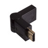 Akyga AK-AD-40 HDMI (m) naar HDMI (v) 180° draaibare haakse adapter, zwart