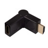 Akyga AK-AD-40 HDMI (m) naar HDMI (v) 180° draaibare haakse adapter, zwart