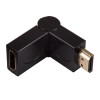 Akyga AK-AD-40 HDMI (m) naar HDMI (v) 180° draaibare haakse adapter, zwart