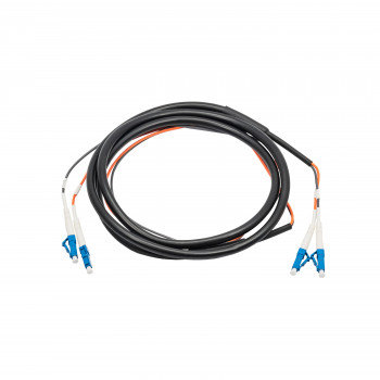 Akyga AK-FC-01 LC naar LC duplex glasvezel-patchkabel, 2 m, zwart