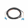 Akyga AK-FC-01 LC naar LC duplex glasvezel-patchkabel, 2 m, zwart
