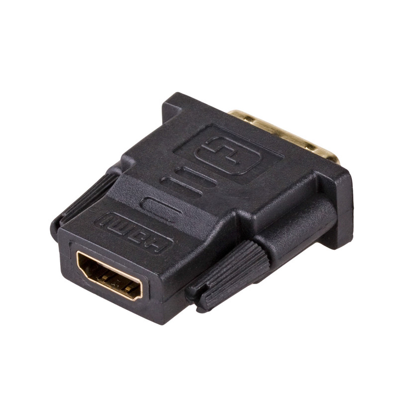 Akyga AK-AD-41 HDMI (v) naar DVI-D 24+1 (m) adapter, zwart