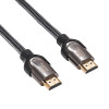 Akyga AK-HD-05S HDMI 2.1 afgeschermde kabel, 48 Gbps, 8K@60Hz, 4K@120Hz, 0,5 m, zwart