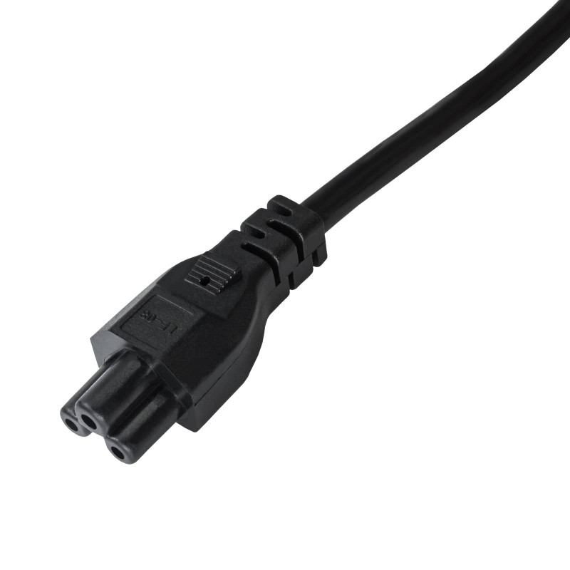 Akyga AK-NB-01A notebook-netkabel CEE 7/7 naar IEC C5 (klavertje), 3x 0,5 mm², 1,5 m, zwart
