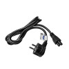 Akyga AK-NB-01A notebook-netkabel CEE 7/7 naar IEC C5 (klavertje), 3x 0,5 mm², 1,5 m, zwart