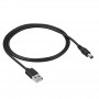 Akyga AK-DC-01 stroomkabel USB-A stekker naar DC 5,5 x 2,1 mm stekker, 0,8 m, zwart