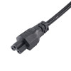 Akyga AK-NB-01C notebook-netkabel CEE 7/7 naar IEC C5, koper 3x0,75 mm², 1,5 m, zwart