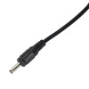 Akyga AK-DC-03 stroomkabel USB-A stekker naar DC 3,5 x 1,35 mm stekker, 0,8 m, zwart