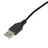 Akyga AK-DC-03 stroomkabel USB-A stekker naar DC 3,5 x 1,35 mm stekker, 0,8 m, zwart
