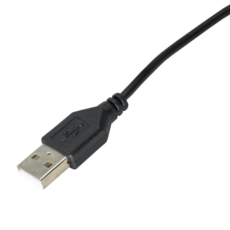 Akyga AK-DC-03 stroomkabel USB-A stekker naar DC 3,5 x 1,35 mm stekker, 0,8 m, zwart