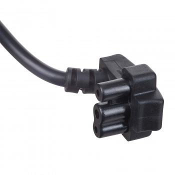 Akyga AK-NB-02A netkabel voor Dell notebookvoedingen, CEE 7/7 naar 3-polig plat, 3x 0,5 mm², 1,5 m, zwart