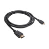 Akyga AK-HD-15R HDMI-naar-micro-HDMI-kabel v1.4, 1,5 m, zwart