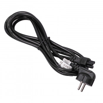 Akyga AK-NB-10A netkabel CEE 7/7 naar IEC C5, CCA 3x0,5 mm², 3 m, zwart