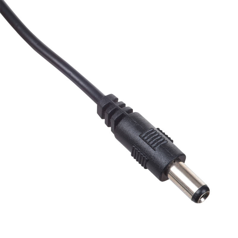 Akyga AK-DC-04 stroomkabel USB-A stekker naar DC 5,5 x 2,5 mm stekker, 0,8 m, zwart