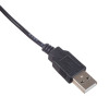 Akyga AK-DC-04 stroomkabel USB-A stekker naar DC 5,5 x 2,5 mm stekker, 0,8 m, zwart