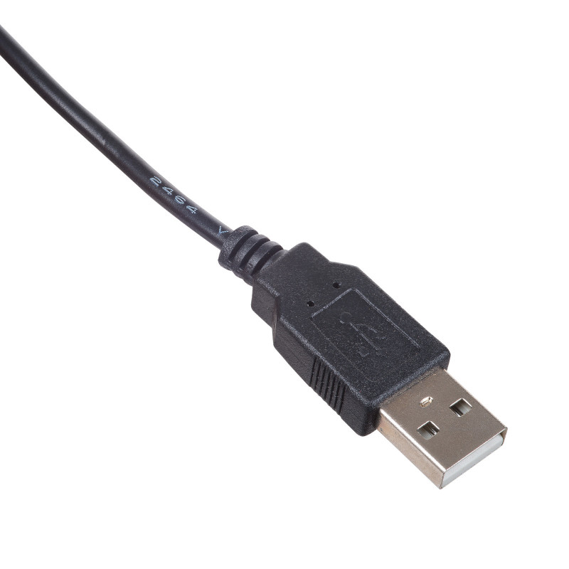 Akyga AK-DC-04 stroomkabel USB-A stekker naar DC 5,5 x 2,5 mm stekker, 0,8 m, zwart