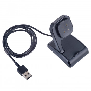 Akyga AK-SW-26 magnetische oplaadstandaard voor Fitbit Versa 3 / Sense, USB-A, 1 m